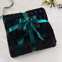 Gia - 2 Piece Twin/Twin Long Solid Comforter Mini Set - Black