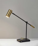 Tech Metal LED Charging Desk Lamp - Savvy Black