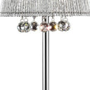Dreamy Table Lamp With Crystal Accents - Silver