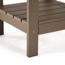 Plastic Outdoor Side Table - Light Brown