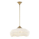 Biddeford - 5 Light Beaded Pendant - White - Uttermost - Pendant Lighting- Elite Enclave Home
