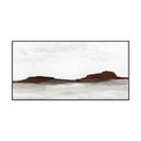 Red Rock - 72" x 36" Painting Art by Buddy Whitlock - Dark Brown & Pearl Silver
