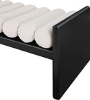 Waverly - Bench With Black Frame - Meridian Furniture - Upholstered Benches - Elite Enclave Home