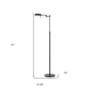 Adjustable Swing Arm Floor Lamp - Bronze - HomeRoots - Floor Lamps - Elite Enclave Home