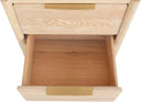 Oakwood - Night Stand - White Oak - Meridian Furniture - Accent Nightstands - Elite Enclave Home
