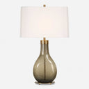 Shyla - Dark Glass Table Lamp - White - Uttermost - Table Lamps- Elite Enclave Home