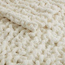Chenille Chunky Knit - Throw - Ivory - Madison Park - Throws - Elite Enclave Home