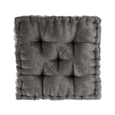Azza - Square Floor Pillow Cushion - Charcoal - Intelligent Design - Floor Pillows - Elite Enclave Home