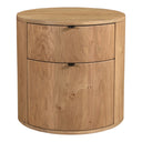 Theo - Two Drawer Nightstand - Light Brown - Moe's Home Collection - Accent Nightstands - Elite Enclave Home