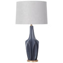 Sculptural Table Lamp - Slate Blue