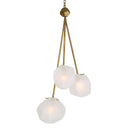 Geodesic - 3 Light Pendant - White