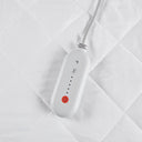Embossed - California King Heated Mattress Pad - White