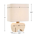 Tusk - Travertine Accent Lamp - Beige - Uttermost - Table Lamps- Elite Enclave Home