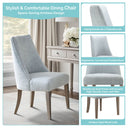 Winfield - Upholstered Dining Chair (Set of 2) - Light Gray - Martha Stewart - Chair Sets - Elite Enclave Home