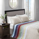 Quebec - Queen Reversible Bedspread Set - Red