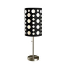 Metal Novelty Drum Shade - Black And White