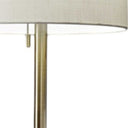 Floor Lamp Classic Silhouette - Brass / White - HomeRoots - Floor Lamps - Elite Enclave Home