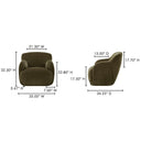 Stevie - Lounge Chair - Cedar Green - Moe's Home Collection - Arm Chairs - Elite Enclave Home