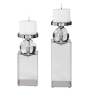Lucian - Candleholders (Set of 2) - Nickel