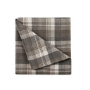 Flannel - Queen Sheet Set - Brown Plaid