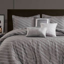 Riva - 7 Piece Queen Comforter Set - Gray