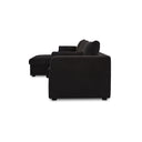 Burrow - Sleeper Sectional With Left Storage Chaise - Black - Moe's Home Collection - Sleeper Sectionals - Elite Enclave Home