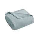 Bree Knit - King Blanket - Light Blue