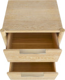 Oakwood - Night Stand - White Oak - Meridian Furniture - Accent Nightstands - Elite Enclave Home