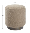 Avila - Round Ottoman - Latte