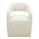 Barrow - Rolling Dining Chair - White Mist - Moe's Home Collection - Side Chairs - Elite Enclave Home