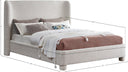 Penny - Boucle Fabric Bed - Meridian Furniture - Upholstered Beds - Elite Enclave Home
