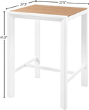 Nizuc - Outdoor Patio Square Bar Table - Meridian Furniture - Bar Tables- Elite Enclave Home