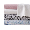 Printed Microfiber - Twin Sheet Set - Black Floral