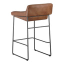 Starlet - Leather Open Road Counter Stool (Set of 2) - Brown - Moe's Home Collection - Stool Sets - Elite Enclave Home