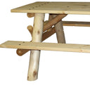 70" Solid Wood Outdoor Picnic Table - Natural