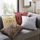 Biron - Square Decor Pillow - Silver - Croscill Classics - Accent Pillows - Elite Enclave Home