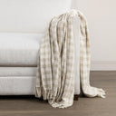 Sari - Throw 50 x 70 - Natural / Ivory - Classic Home - Throws - Elite Enclave Home