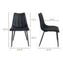 Alibi - Dining Chair (Set of 2) - Matte Black - Moe's Home Collection - Chair Sets - Elite Enclave Home