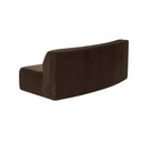 Naomi - Concave Sofa - Dark Brown - Moe's Home Collection - Stationary Sofas - Elite Enclave Home