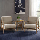 Novak - Mid - Century Modern Accent Armchair (Set of 2) - Taupe - INK+IVY - Chair Sets - Elite Enclave Home
