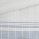 Morgan - 6 Piece Jacquard Oversized Comforter Set - White / Blue
