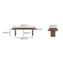 Lila - Large Dining Table - Brown - Moe's Home Collection - Dining Tables - Elite Enclave Home