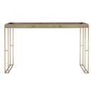 Cardew - Modern Console Table - Pearl Silver & Gold