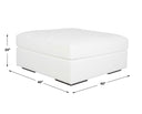 Refuge - Arctic White Sofa Ottoman