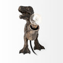 Lamp Base LED With Clear Shade - Brown