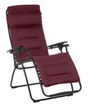 Steel Outdoor Zero Gravity Chair With Red Cushion - Red