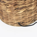Lamp Base LED With White Shade - Brown