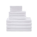 Big Bundle - Quick Dry 12 Piece Bath Towel Set - White - 510 Design - Towel Sets - Elite Enclave Home