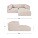 Matina - Nook Modular Sectional - Oatmeal - Moe's Home Collection - Stationary Sectionals - Elite Enclave Home