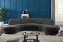 Rosa - Sectional - Meridian Furniture - Stationary Sectionals - Elite Enclave Home